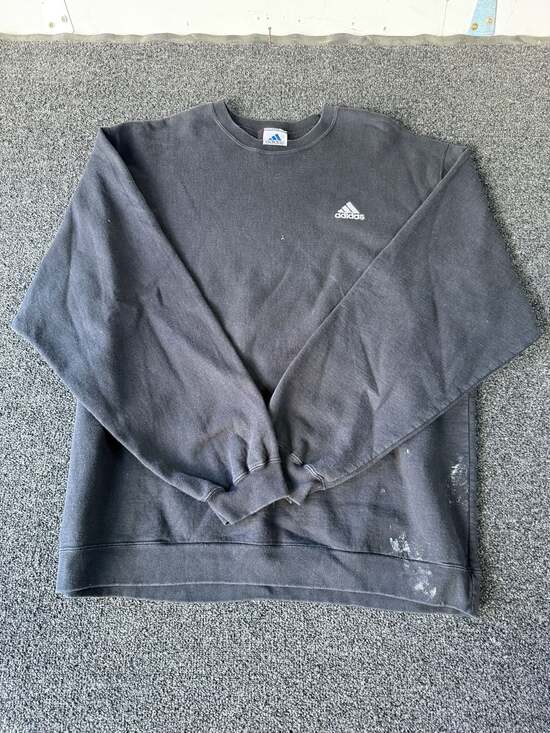 Adidas Other - Vintage 90s Adidas Embroidered Logo Crewneck Sweatshirt XL Black